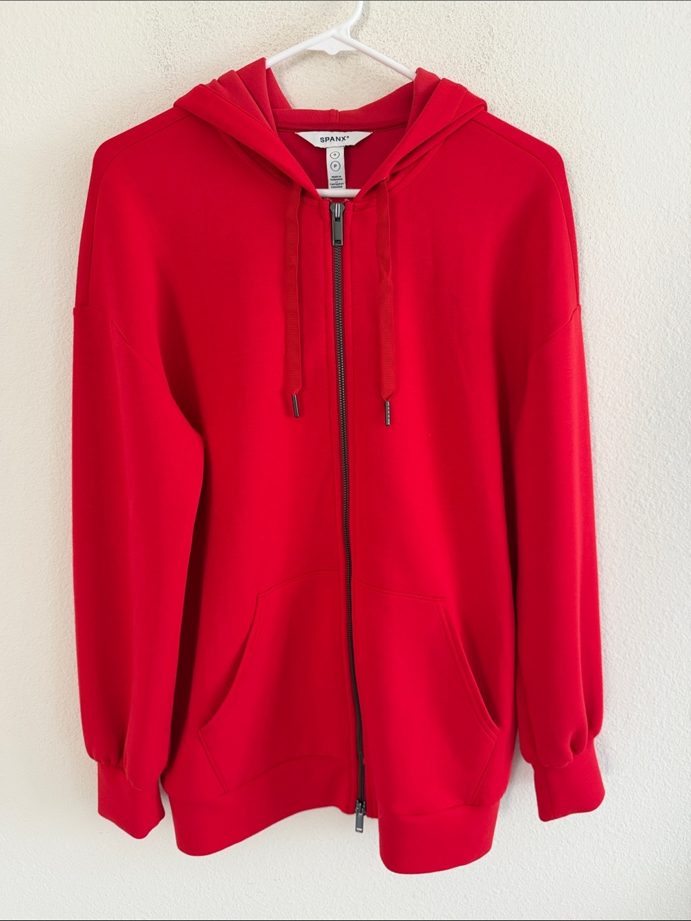 Spanx Airessentials Full Zip Hoodie Red